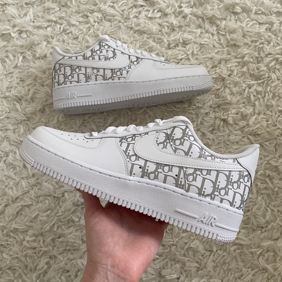 Nike | Shoes | Custom Dior Nike Air Force Reflective | Poshmark